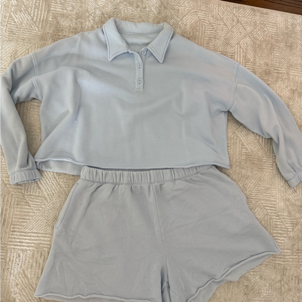Aerie Light Blue Lounge Set